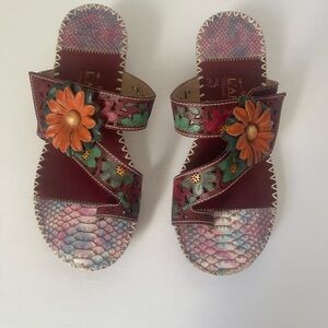 L' Artiste Spring Step Womens Vardi Slide Sandals